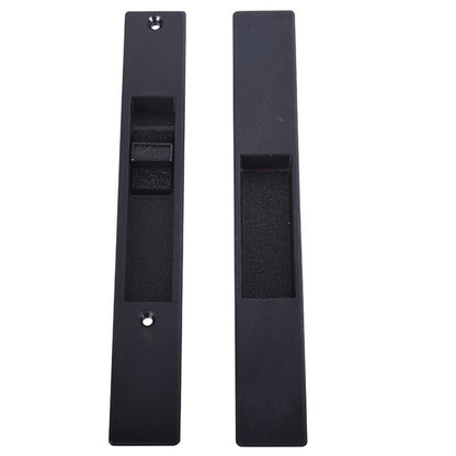 (DH-391-B) Adams Rite Flush Mount Handle No Mortise Lock, Black - Garage and Sliding Door Hardware