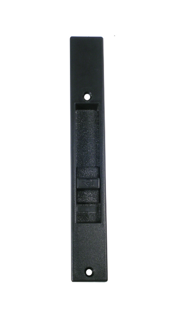 (DH-391-B) Adams Rite Flush Mount Handle No Mortise Lock, Black - Garage and Sliding Door Hardware