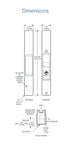 Adams Rite Flush Mount Handle With Mortise Lock and KEY CYLINDER