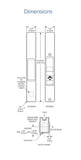 Adams Rite Flush Mount Handle With Mortise Lock and KEY CYLINDER