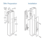 Adams Rite Flush Mount Handle With Mortise Lock and KEY CYLINDER