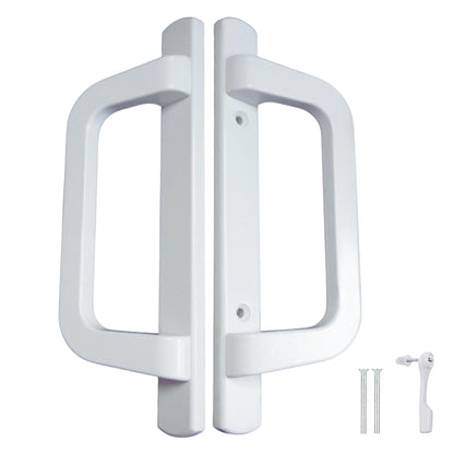 (DH-210-W) PGT Handle Replacement for Sliding Door, 3-15/16" Hole Space- White - Garage and Sliding Door Hardware