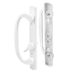 (DH-211-W) Legacy Handle Set for Sliding Doors, 3-15/16" Hole Space - White - OFF SET LATCH