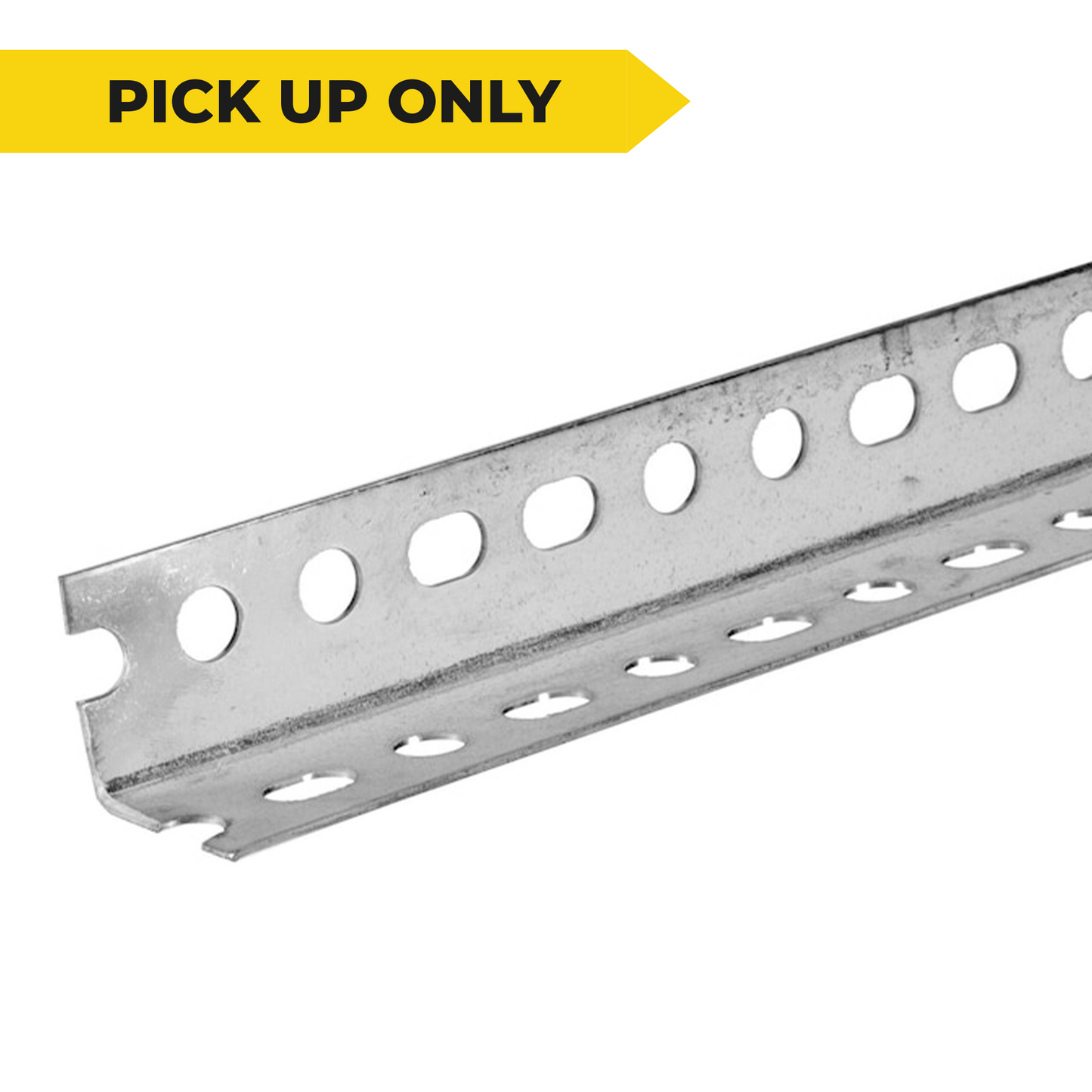 Garage Steel Perforated-slotted Angle 10' Feet 16GA Joint Angle Iron - LOCAL PICKUP ONLY - Garage and Sliding Door Hardware
