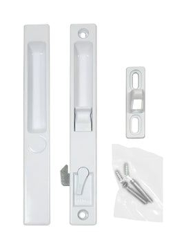 Sliding Glass Door Handle Set, Flush Mount, Non-Keyed, 6-5/8