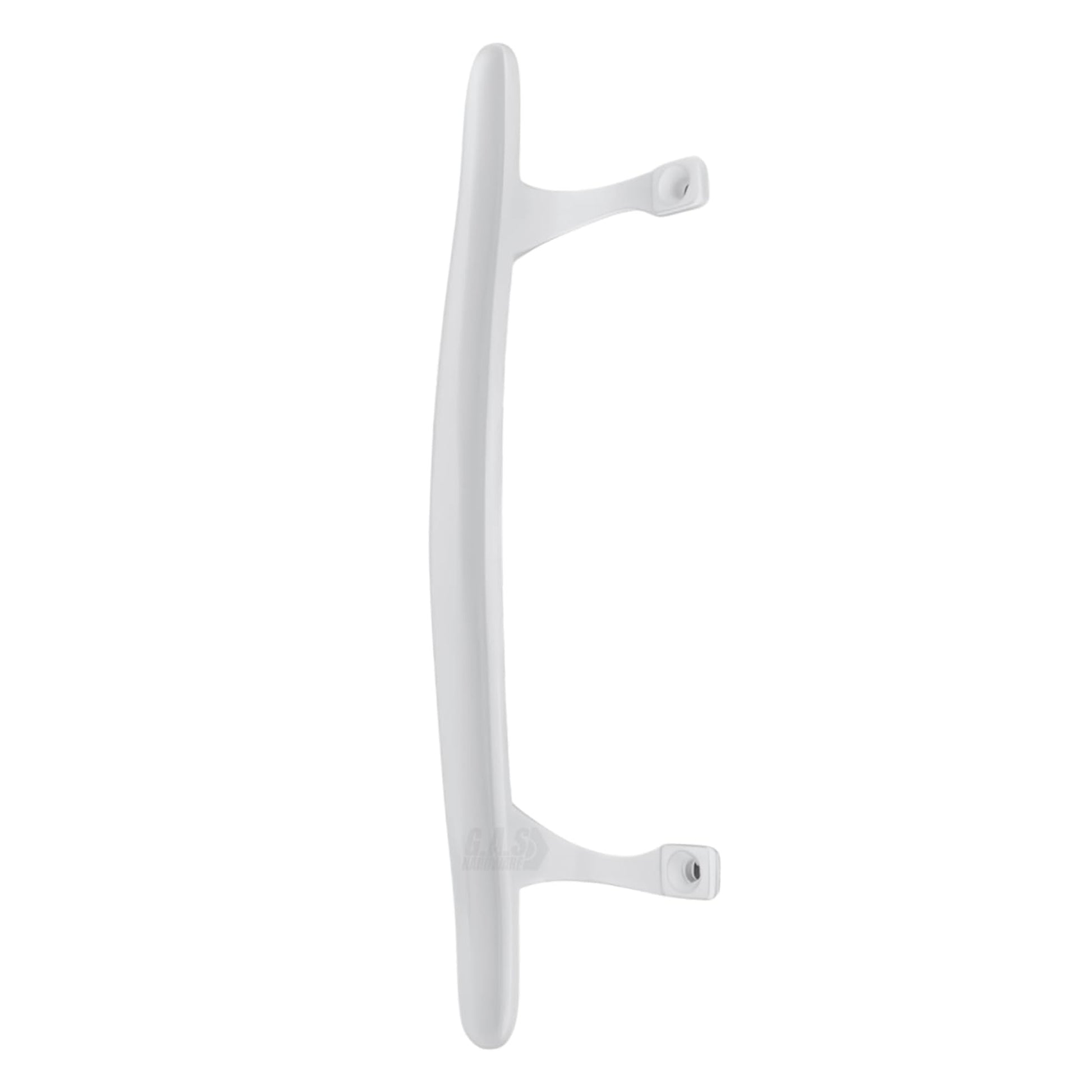 (DH-103-W) Pull Handle for Sliding Doors, 6-5/8" Hole Space - White - Garage and Sliding Door Hardware