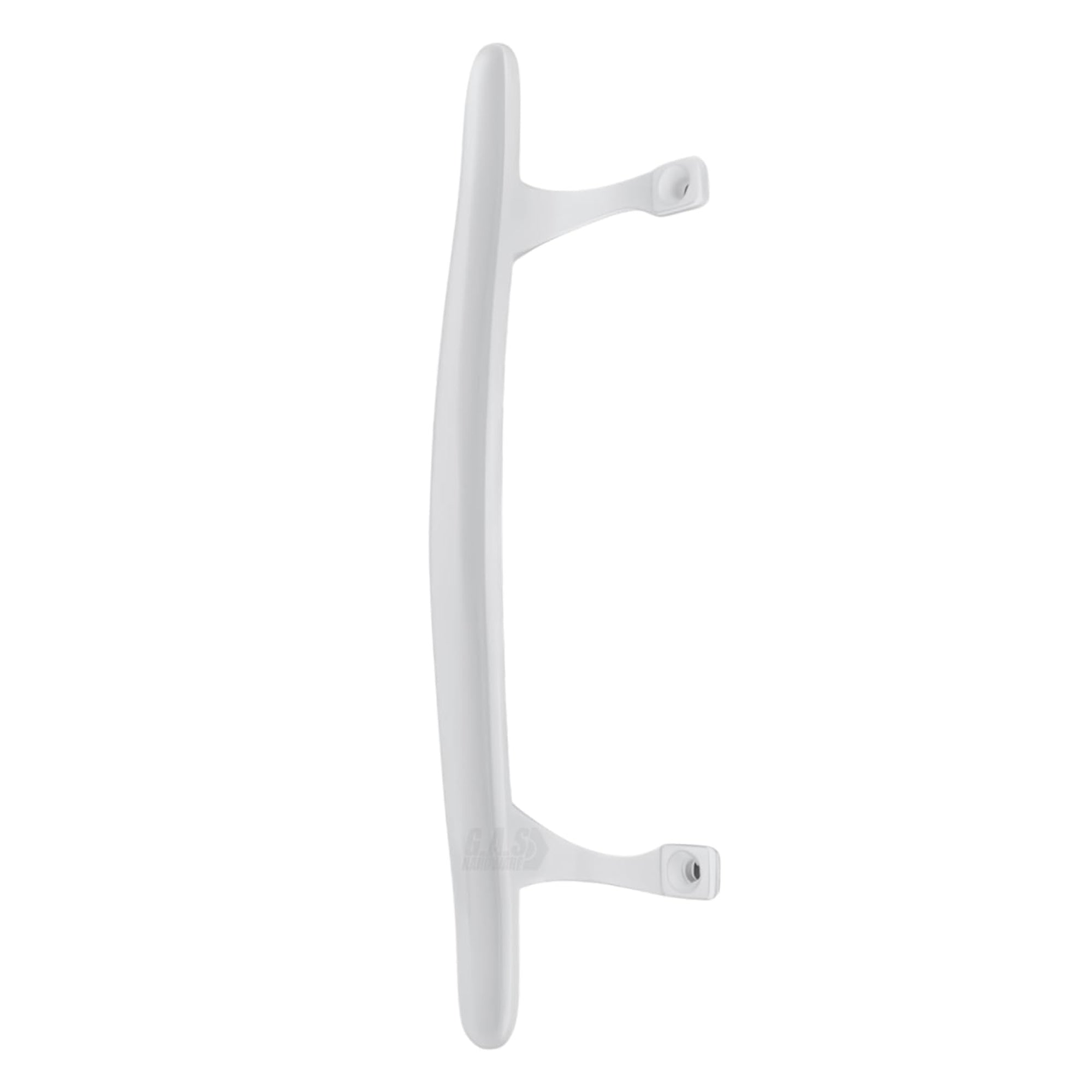 (DH-103-W) Pull Handle for Sliding Doors, 6-5/8" Hole Space - White - Garage and Sliding Door Hardware