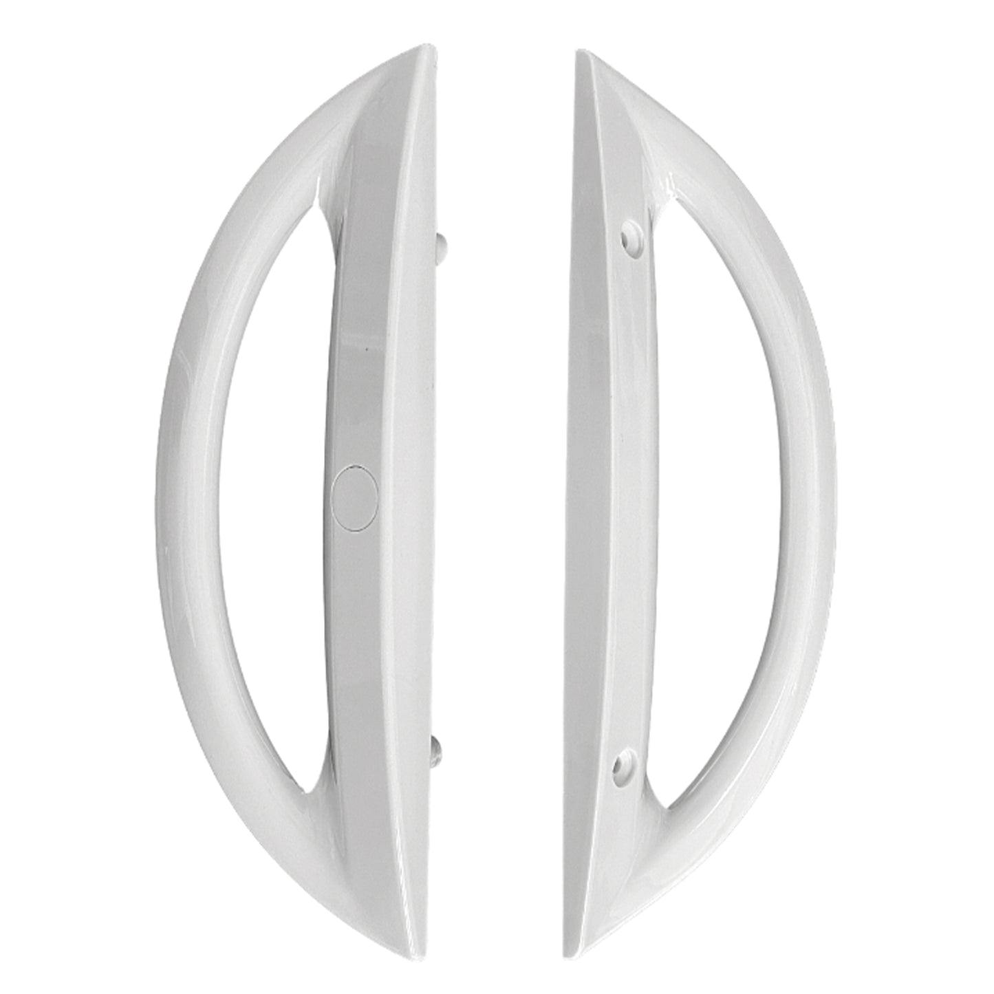 (DH-247) Sliding Door Handle, 5-27/64" Hole Space- White - Garage and Sliding Door Hardware