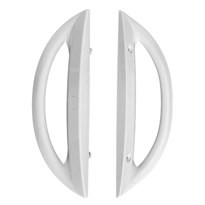 (DH-247) Sliding Door Handle, 5-27/64" Hole Space- White - Garage and Sliding Door Hardware