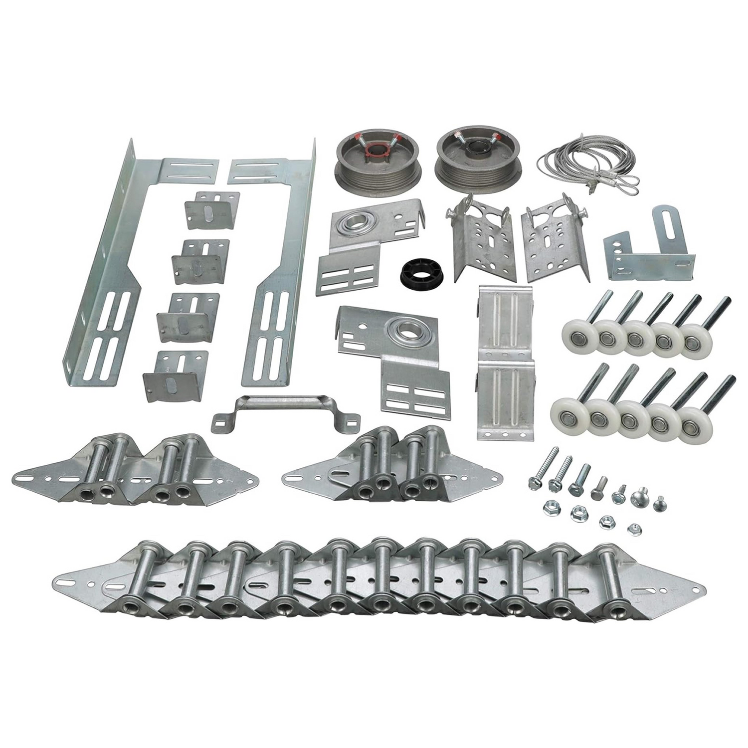 Garage Door Hardware Installation Kit for 16' by 7' Doors - Garage and Sliding Door Hardware