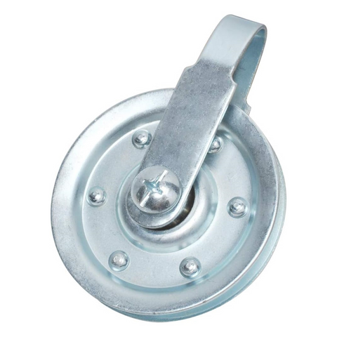 4" Garage Door Pulley, 1/8" - 400LB Load, with Sheave Pulley, Clevis Fork, Bolts and Nuts