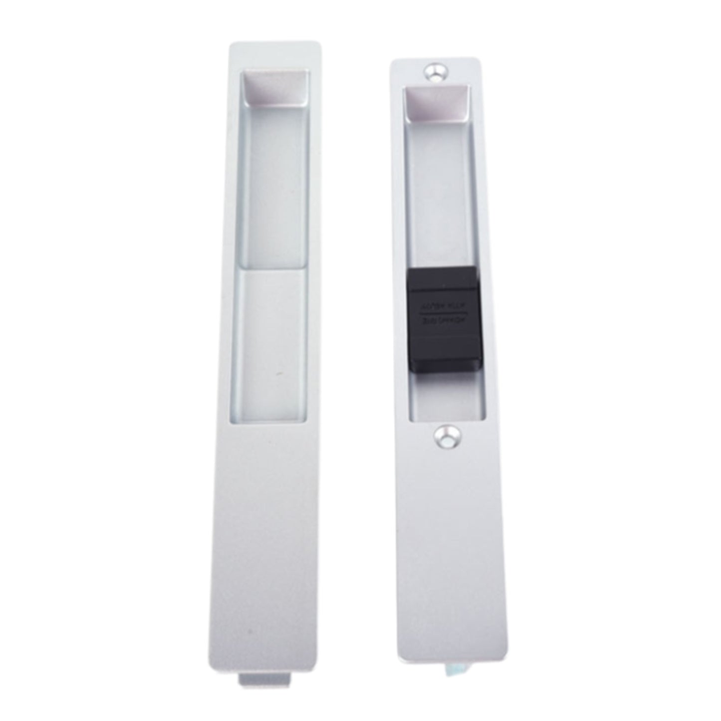 Adams Rite Flush Mount Handle NO MORTISE LOCK, White (DH-391-W) - Garage and Sliding Door Hardware