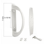 7-5/8" Omega Sliding Patio Glass Door Handle + 3-15/16" Hole Spacing