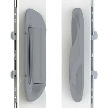 (DH-595-SILVER) Interlock Intuition Sliding Door Handle Kit, SILVER - Garage and Sliding Door Hardware