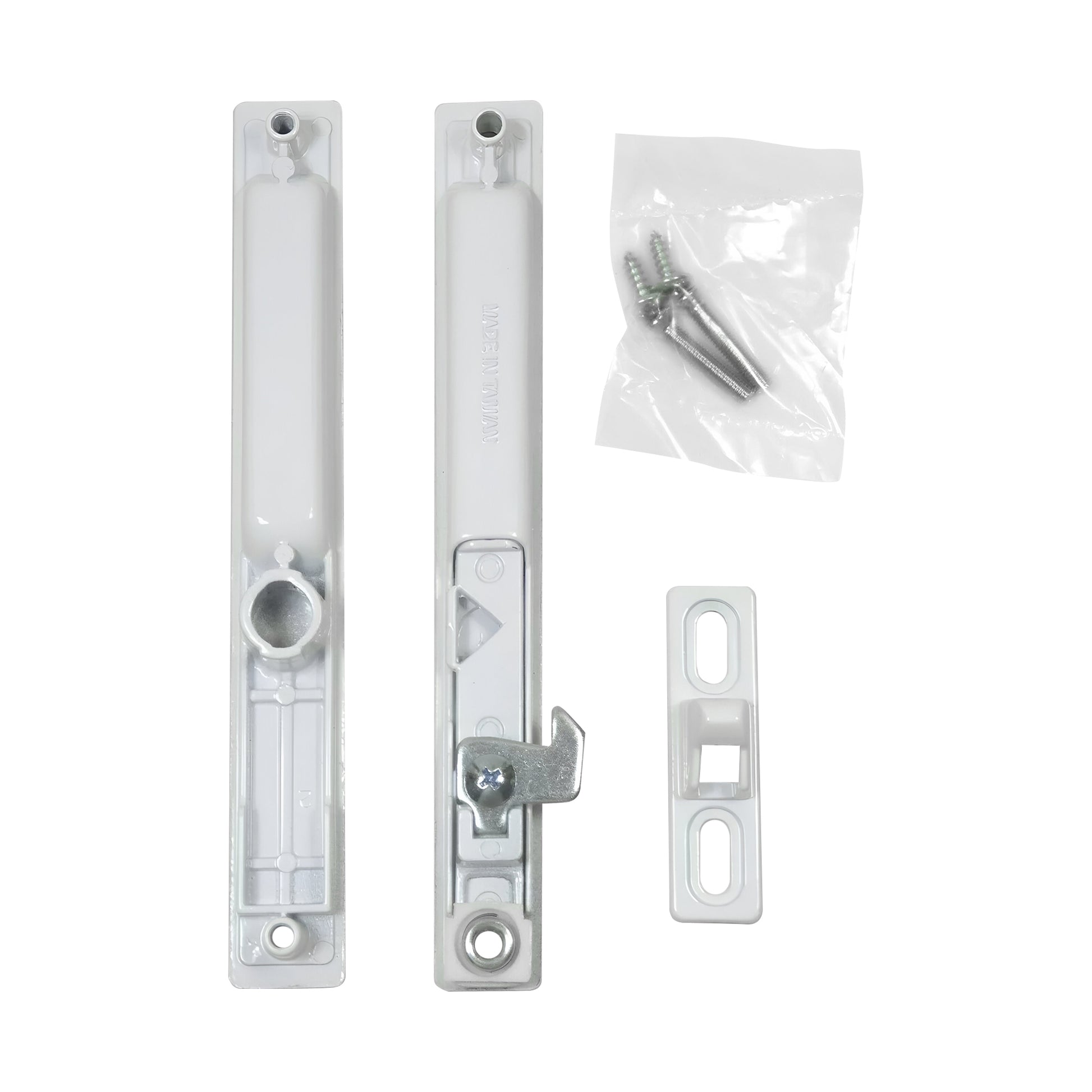 Sliding Glass Door Handle Set, Flush Mount, Non-Keyed, 6-5/8" Screw Holes (DL-502) - Garage and Sliding Door Hardware