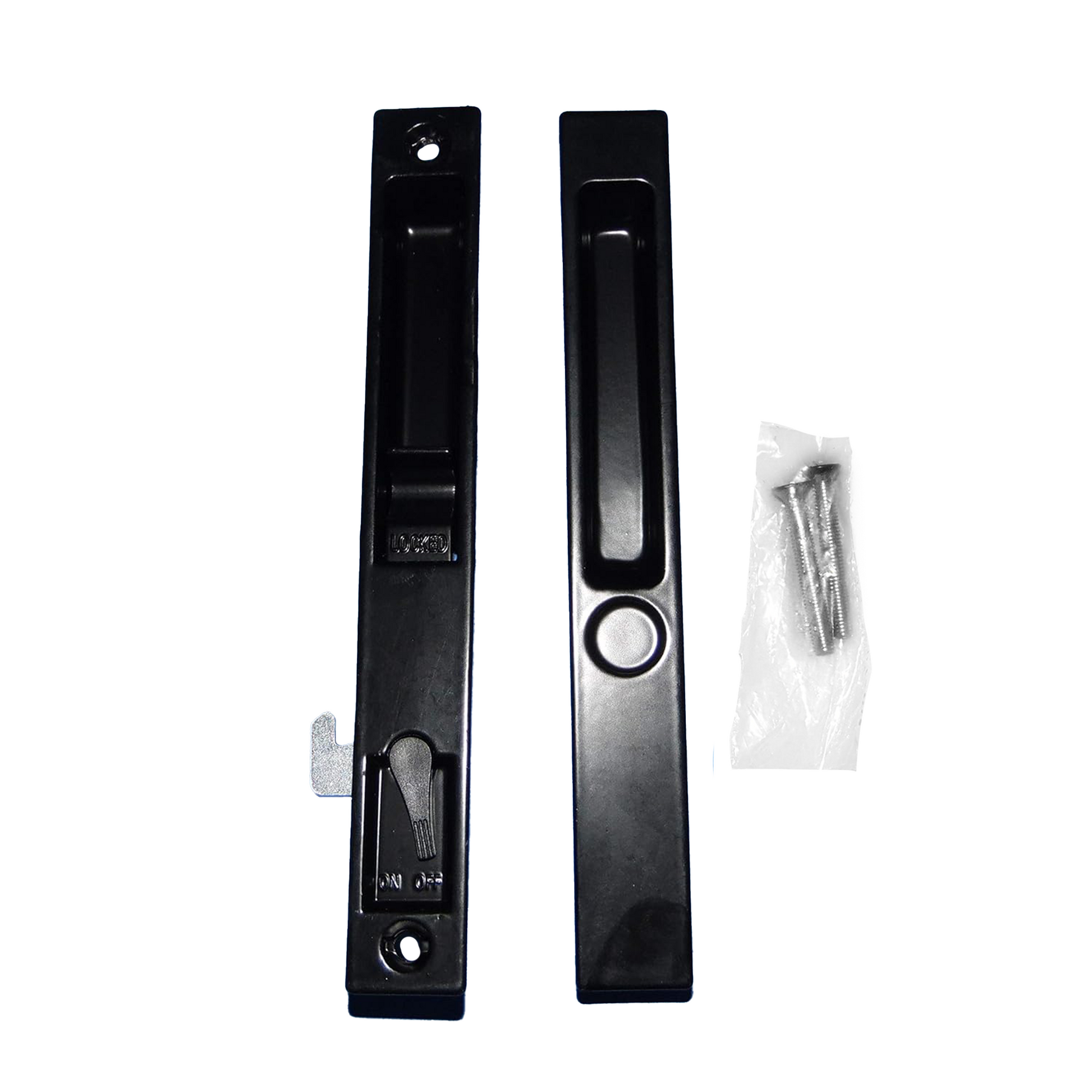 PGT 2500 Series Flush Mount Door Lock Handle with 6-5/8" Hole Spacing (with Nylon Bushing) (DL-433) - Garage and Sliding Door Hardware