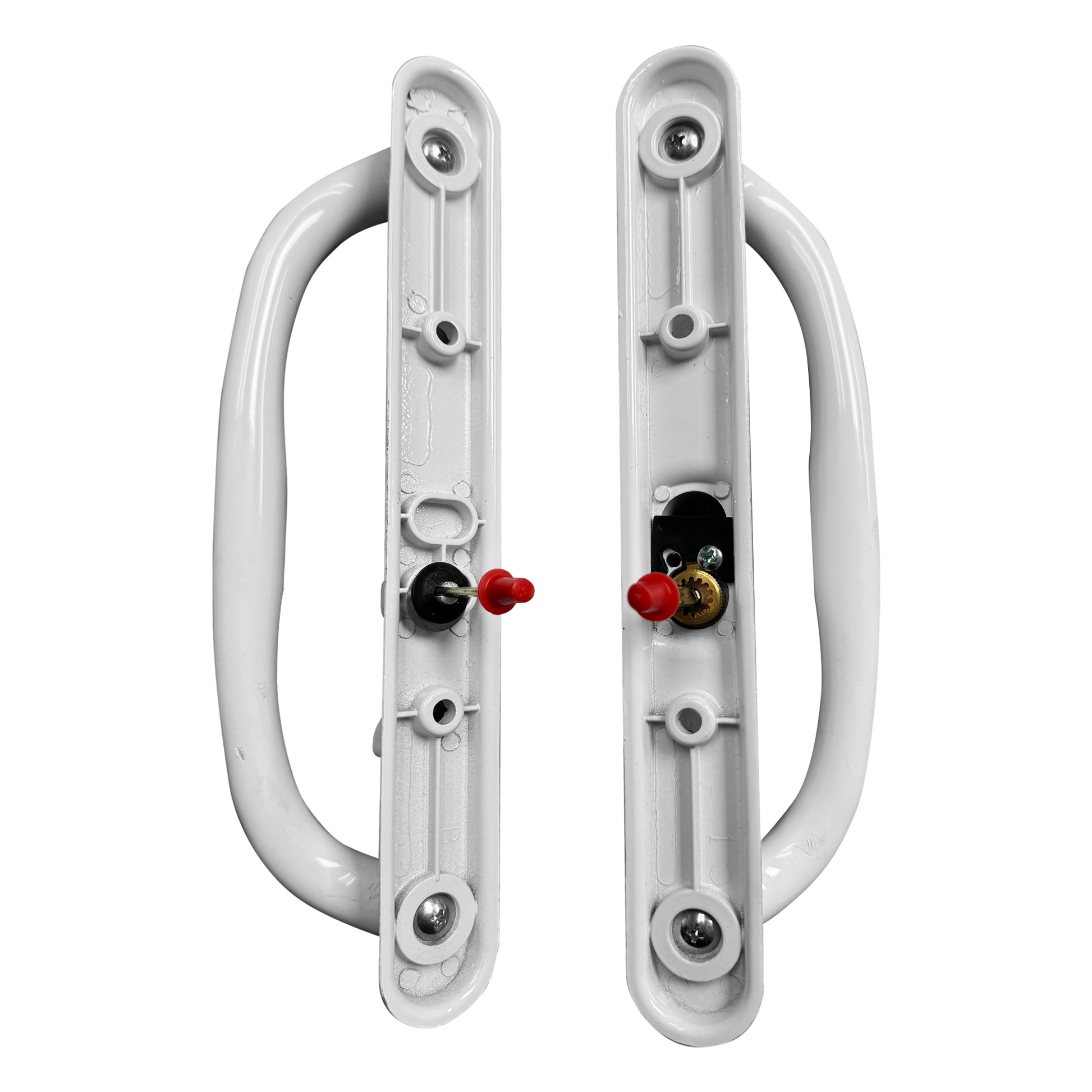 DH-341 Truth Sliding Patio Door Handle Set, 3-15/16" Hole Spacing, Offset Latch w/ Key - Garage and Sliding Door Hardware
