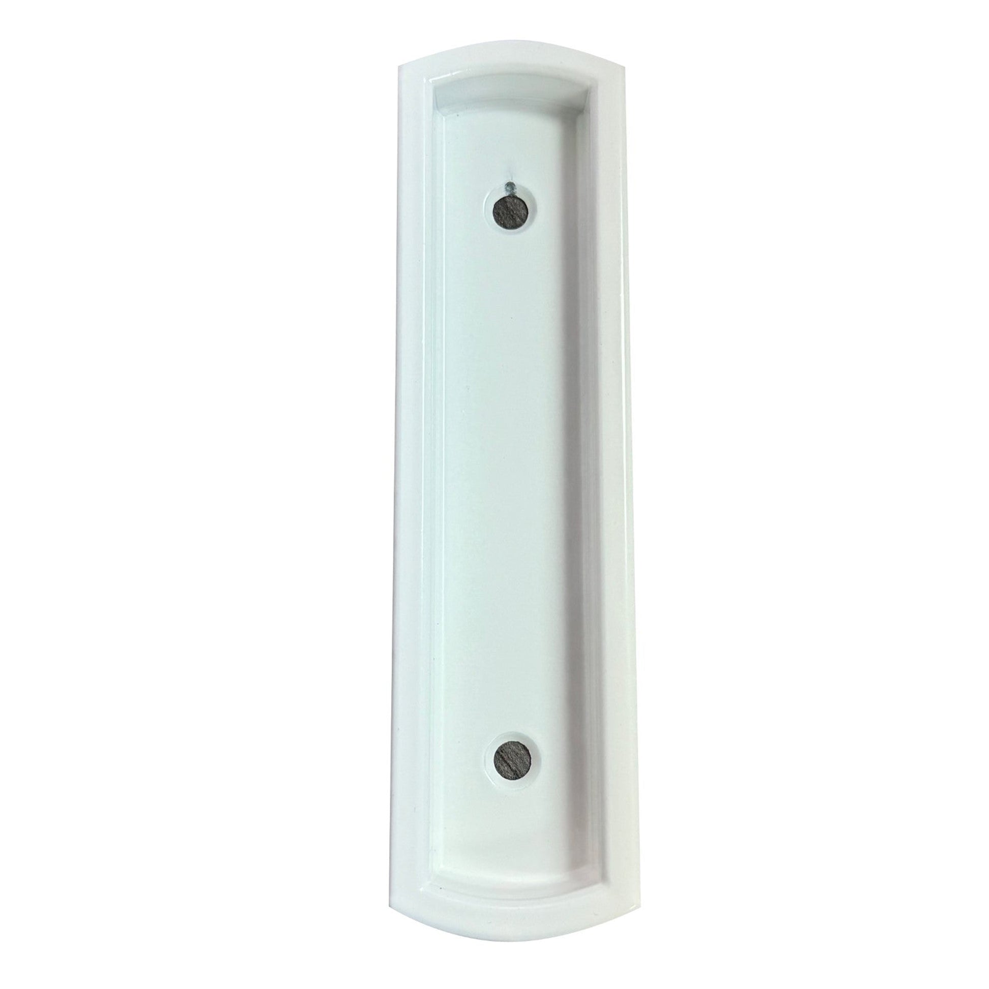 WHITE Recessed Plate INTERIOR Pull Handle for Sliding Door (DH-713-WHITE) - Garage and Sliding Door Hardware