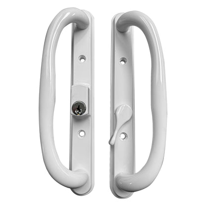 DH-341 Truth Sliding Patio Door Handle Set, 3-15/16" Hole Spacing, Offset Latch w/ Key - Garage and Sliding Door Hardware