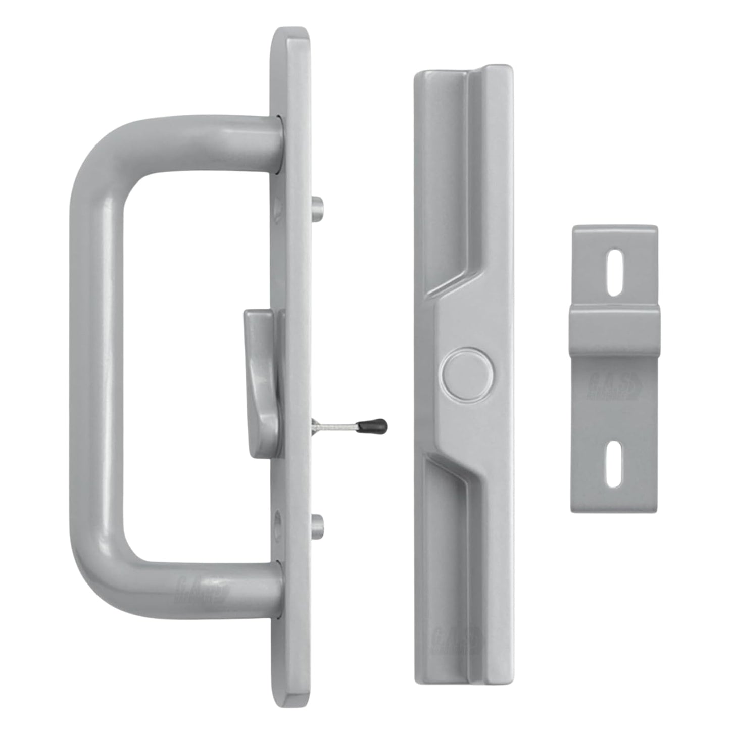 (DH-204-S) Windor Handle for Sliding Door - Offset Latch, Grey - Garage and Sliding Door Hardware