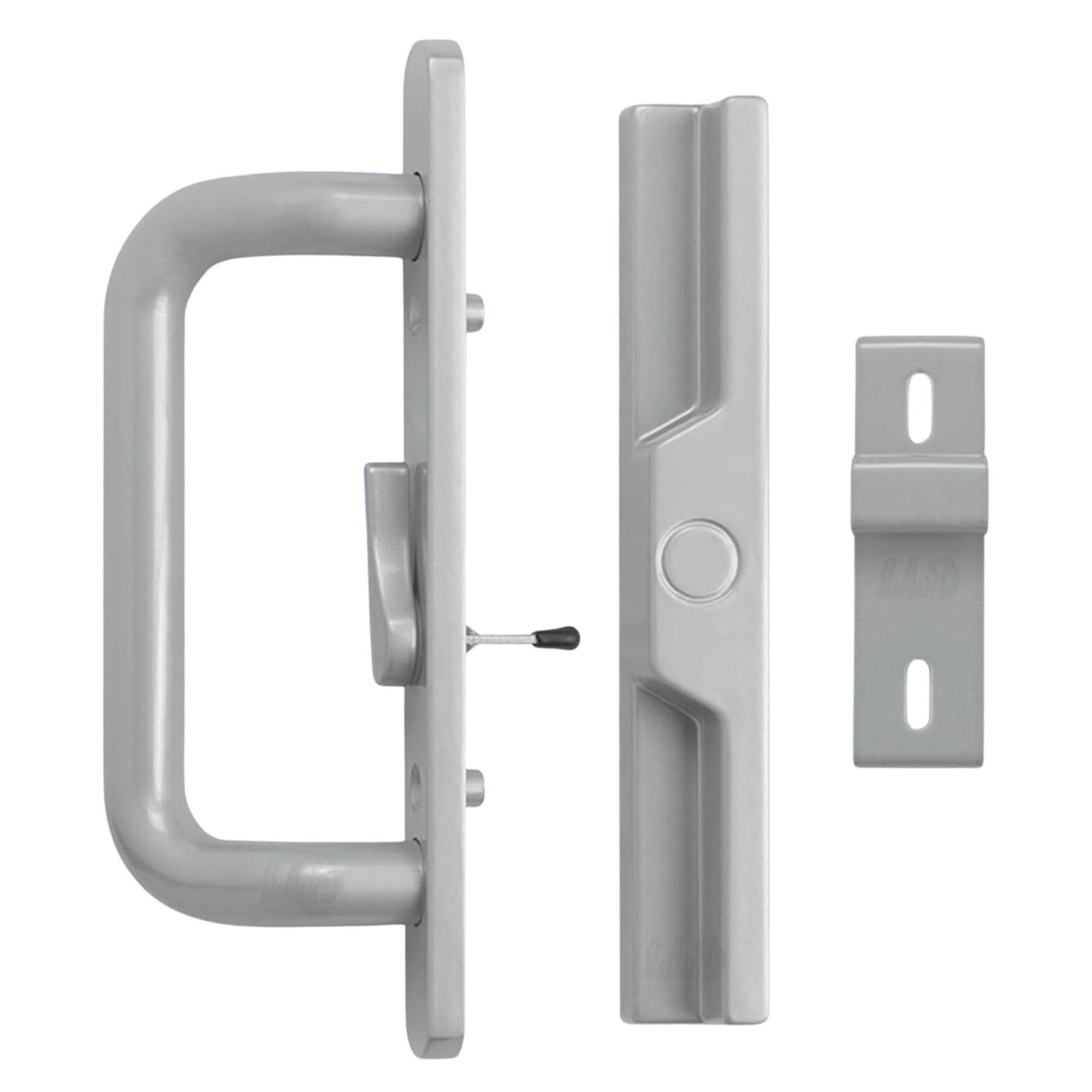 (DH-204-S) Windor Handle for Sliding Door - Offset Latch, Grey - Garage and Sliding Door Hardware
