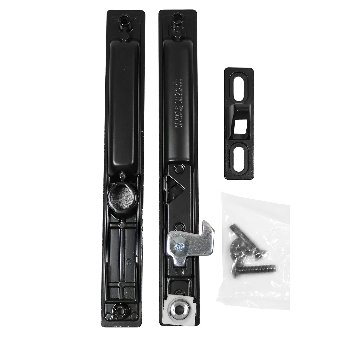 Sliding Glass Door Handle Set, Flush Mount, Non-Keyed, 6-5/8" Screw Holes (DL-502) - Garage and Sliding Door Hardware