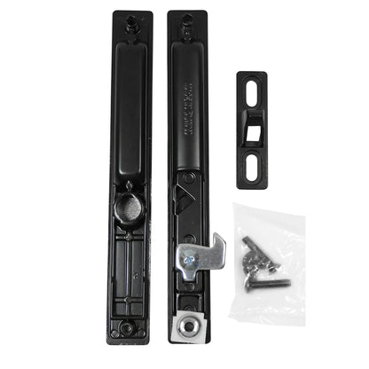 Sliding Glass Door Handle Set, Flush Mount, Non-Keyed, 6-5/8" Screw Holes (DL-502) - Garage and Sliding Door Hardware