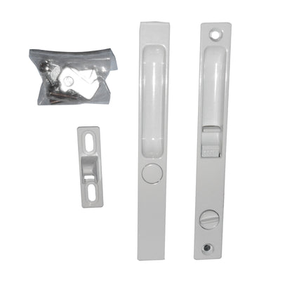 (DL-503) Pan-Am Flush Mount Lock Set for Sliding Doors, 6-5/8" Hole Space - Garage and Sliding Door Hardware