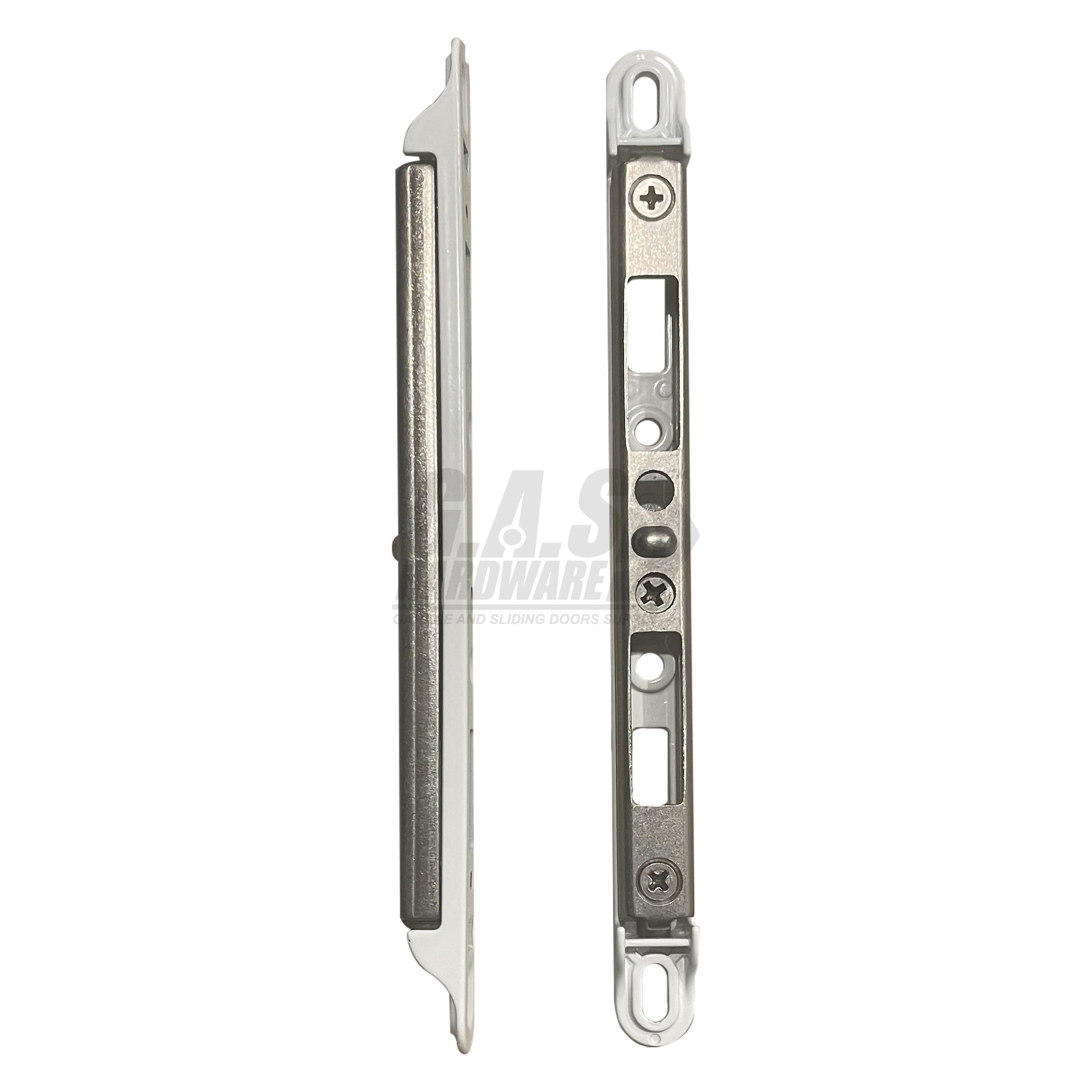 White Sliding Door Keeper - 12-431W - Garage and Sliding Door Hardware