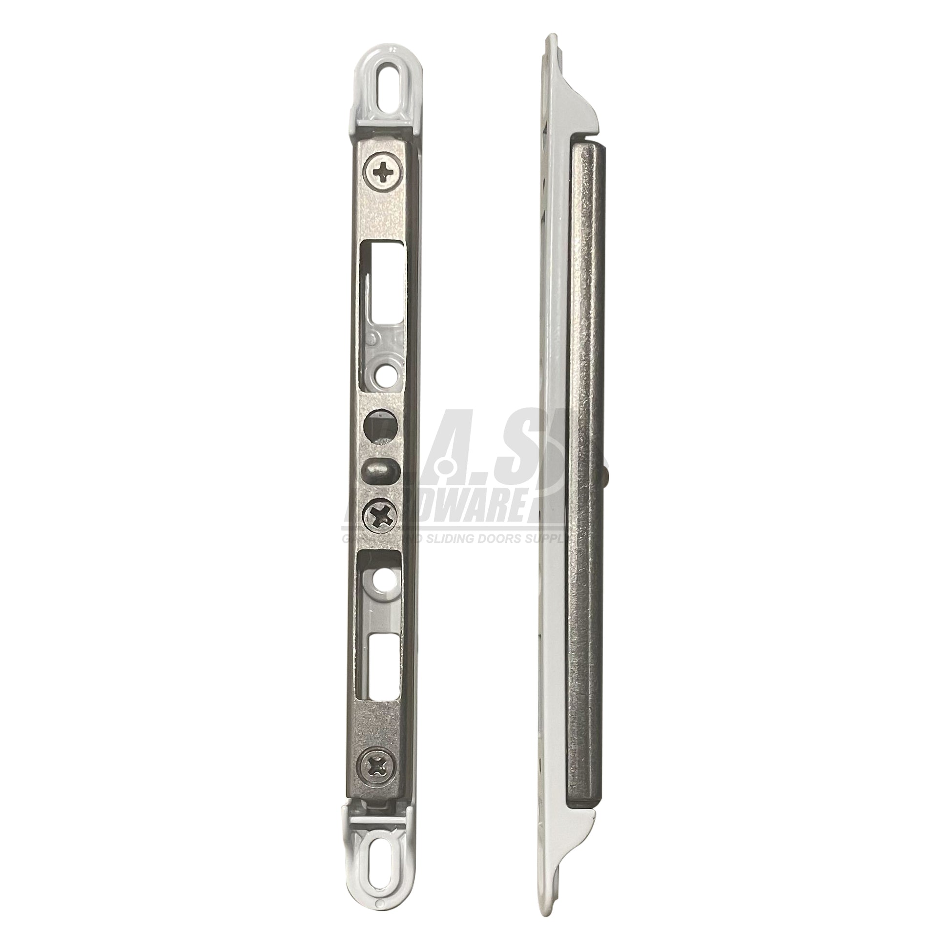 White Sliding Door Keeper - 12-431W - Garage and Sliding Door Hardware