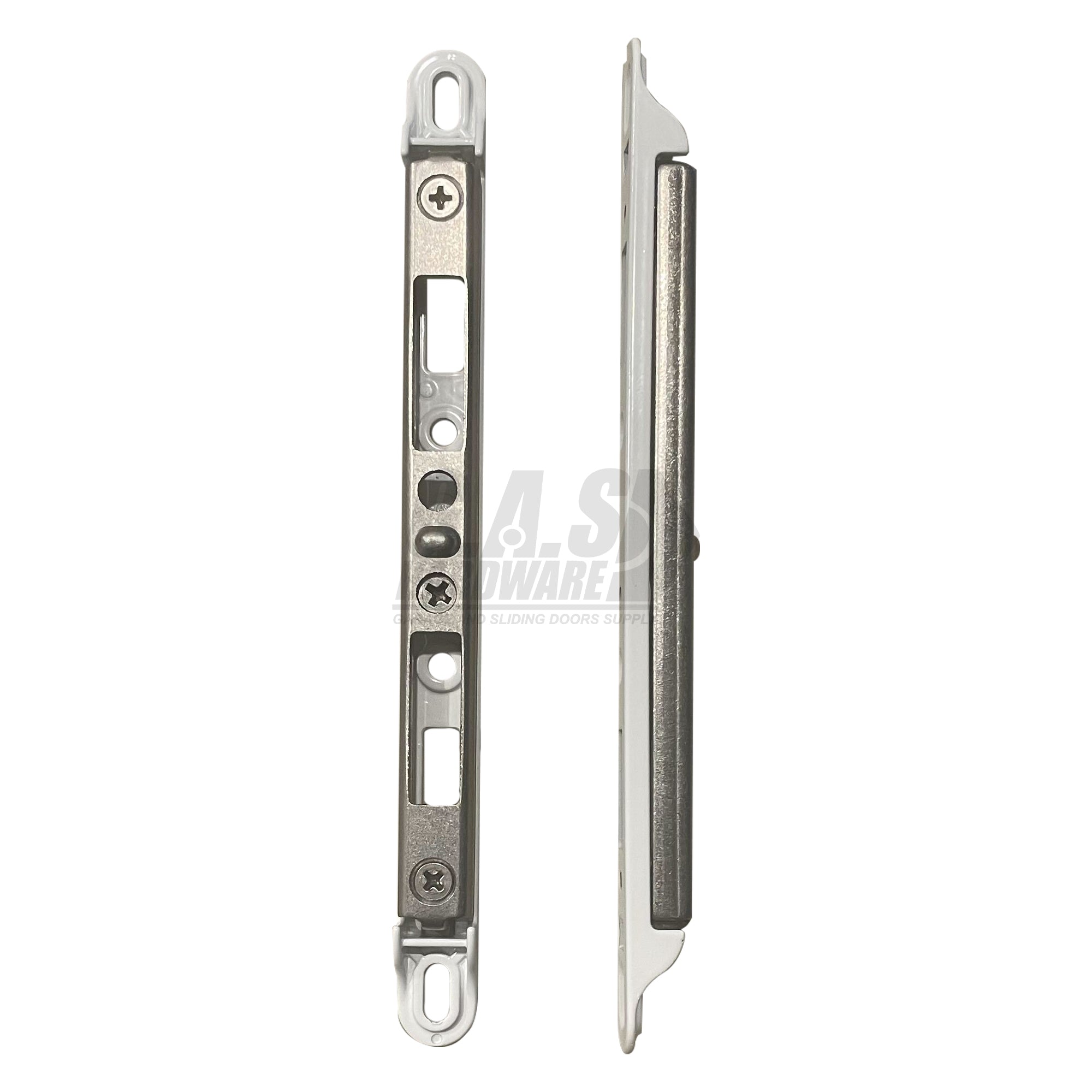 White Sliding Door Keeper - 12-431W - Garage and Sliding Door Hardware
