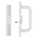 (DH-204-W) Windor Handle for Sliding Door, 3-15/16" Hole Space - Offset Latch, White