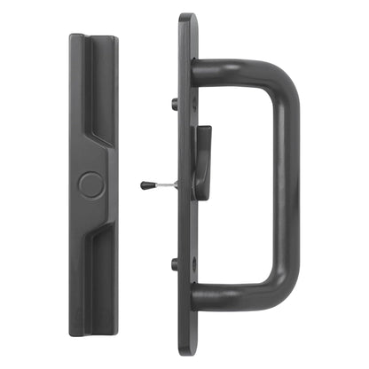 (DH-204-C-B) Windor Handle for Sliding Door, 3-15/16" Hole Space - Center Latch, Bronze - Garage and Sliding Door Hardware