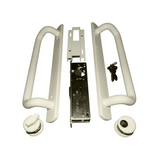 12.5" PGT 5400 Sliding Door Handle Set, Mortise Lock w/  Keys, 7-15/16" Hole Spacing (DH-489-WKA) - Garage and Sliding Door Hardware
