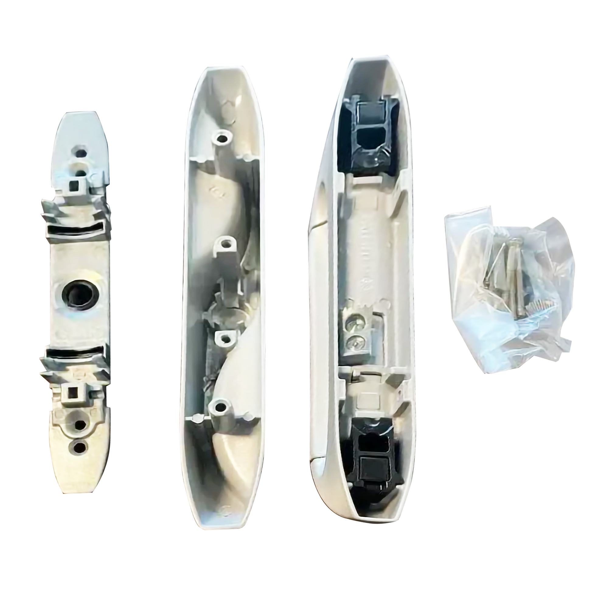 (DH-595-W) Interlock Intuition Sliding Door Handle Kit, White - Garage and Sliding Door Hardware