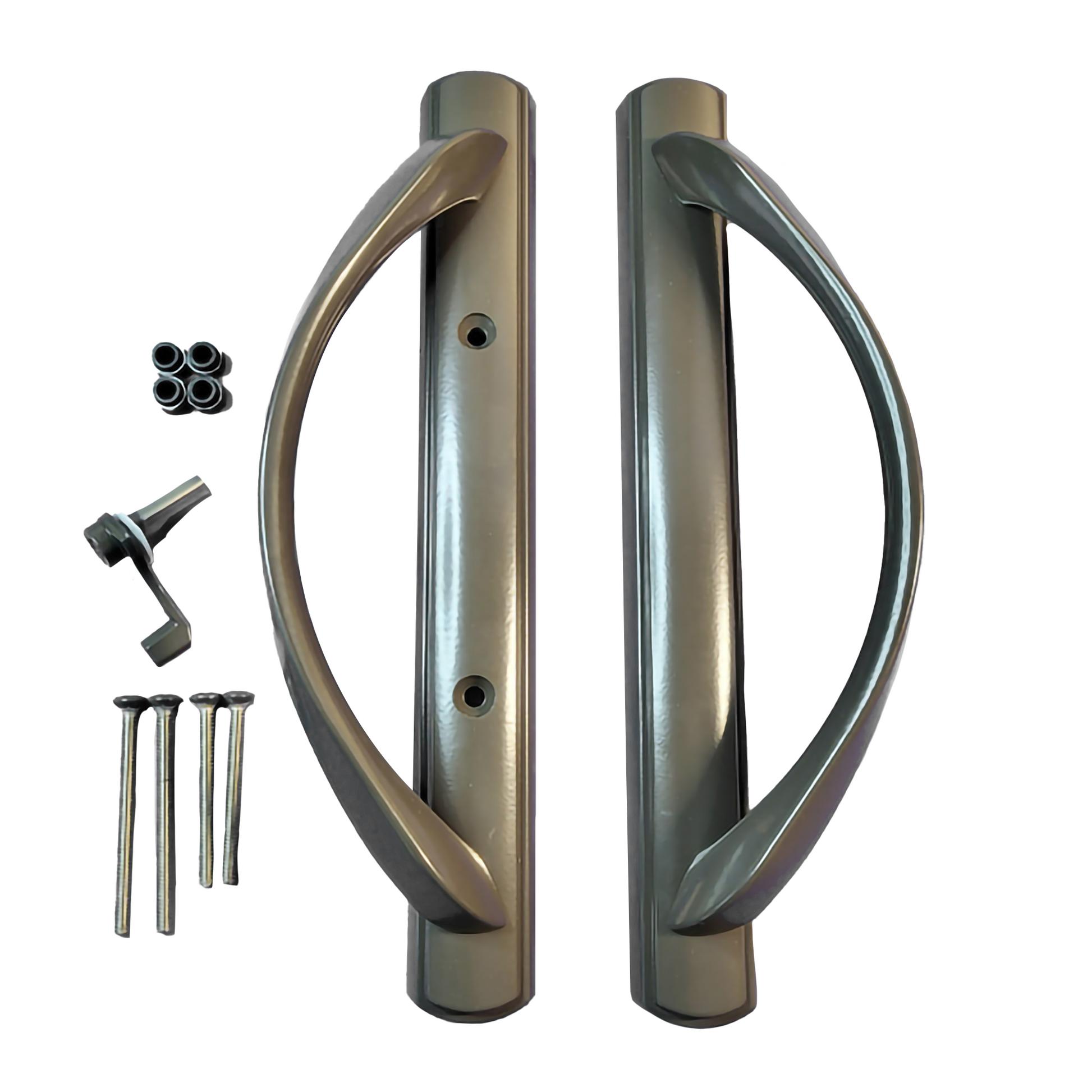 (DH-645) Amesbury Truth Handle Set For Doors, 3-15/16" Hole Space - SQUARE DRIVE LATCH - Garage and Sliding Door Hardware