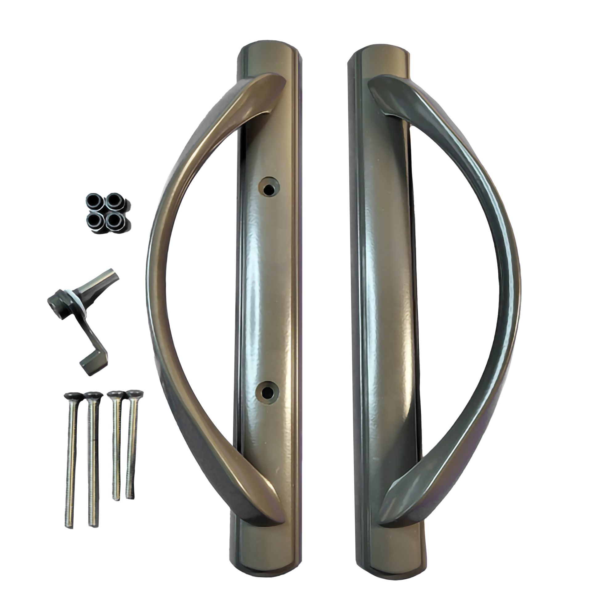 (DH-645) Amesbury Truth Handle Set For Doors, 3-15/16" Hole Space - SQUARE DRIVE LATCH - Garage and Sliding Door Hardware