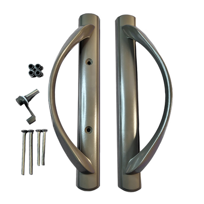 (DH-645) Amesbury Truth Handle Set For Doors, 3-15/16" Hole Space - SQUARE DRIVE LATCH - Garage and Sliding Door Hardware