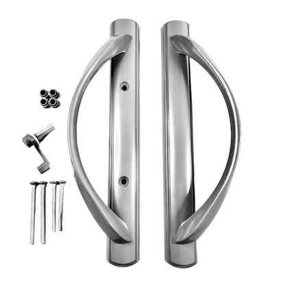 (DH-645) Amesbury Truth Handle Set For Doors, 3-15/16" Hole Space - SQUARE DRIVE LATCH - Garage and Sliding Door Hardware