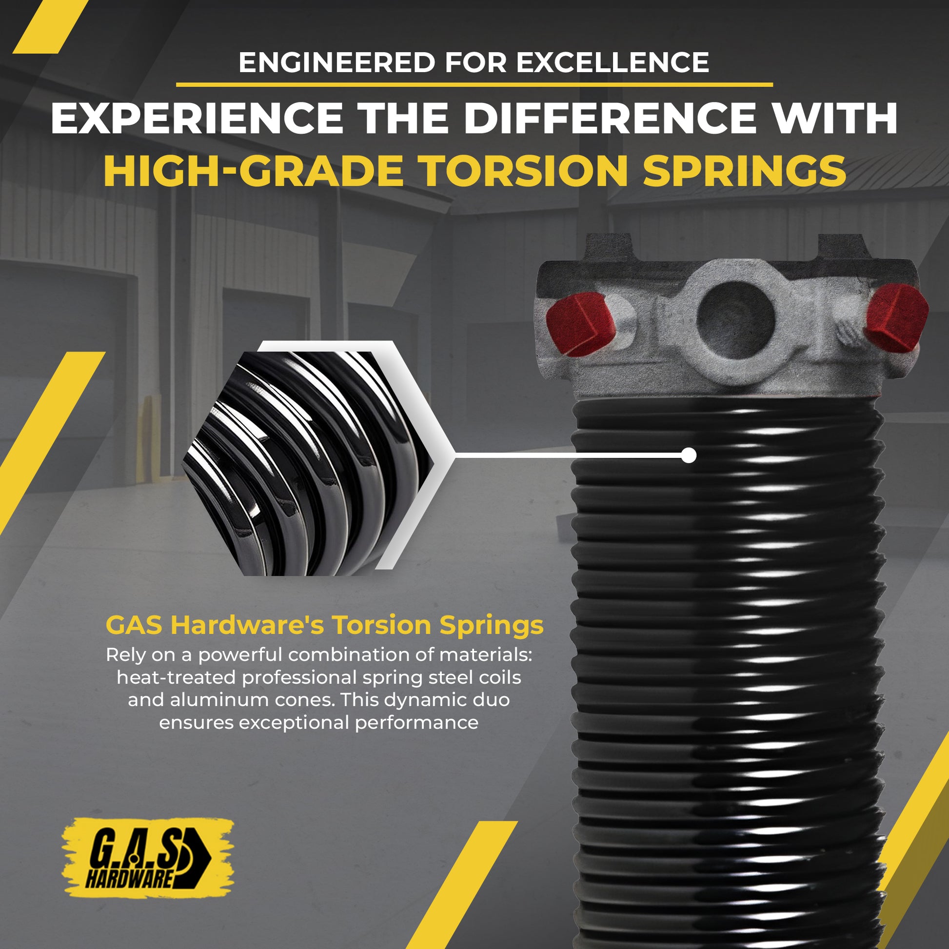 295 x 2 x Custom Garage Door Torsion Spring - Garage and Sliding Door Hardware