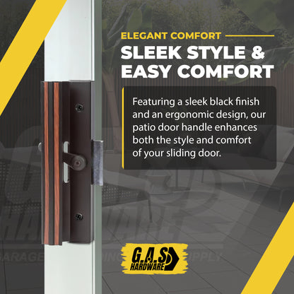 (DH-250) Rusco Handle Set for Sliding Doors, 4-15/16" Hole Space - Garage and Sliding Door Hardware