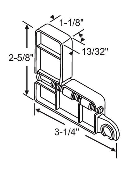 Roller Corner Assembly Hardware - Garage and Sliding Door Hardware