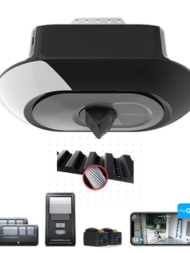 Chamberlain  B4643ST Secure View™ Camera Ultra-Quiet Wi-Fi 3/4 HP Garage Door Opener