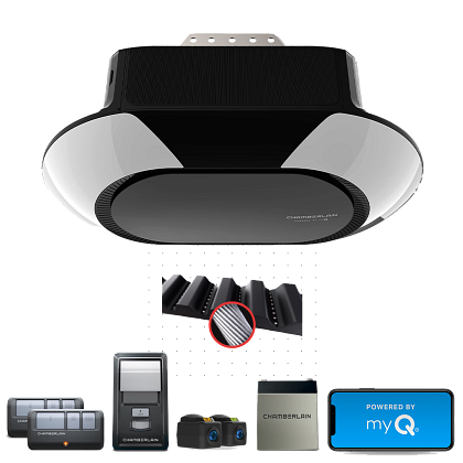 Chamberlain Corner to Corner Lighting™ LED Wi-Fi Ultra-Quiet Battery Backup Garage Door Opener - Garage and Sliding Door Hardware