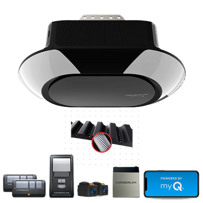 Chamberlain Corner to Corner Lighting™ LED Wi-Fi Ultra-Quiet Battery Backup Garage Door Opener - Garage and Sliding Door Hardware