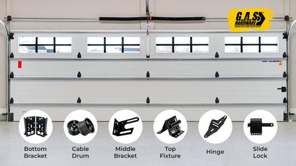 Black Series Garage Door Adjustable Slide Lock - Garage and Sliding Door Hardware