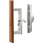 Surface Internal Replacement Wooden Handle Sliding Patio Internal Door Latch Set, 3-1/2 Inch Hole - DH-106X - Garage and Sliding Door Hardware