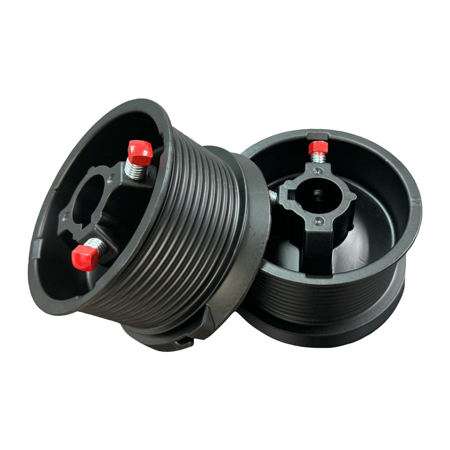 Black Series - Cable Drums for Garage Doors up to 12" Door, Large Lift - Garage and Sliding Door Hardware