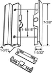 Sliding Patio Glass Door Aluminum Finish Handle Set Replacement with Keeper - Interior and Exterior Pull Handles Keeper, Screws - Fix and Repair Door Hardware