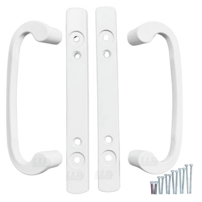 8.5" Legacy Sliding Patio Glass Door Dummy Handle Replacement Set | Sash Controls 2265 Handle Dummy Set | No Mortise, Fits 3-15/16" Screw Holes and 1-1/4" to 2-1/4" Door Thickness - No Latch - Garage and Sliding Door Hardware